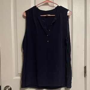 Banana Republic Midnight Blue Sleeveless Top